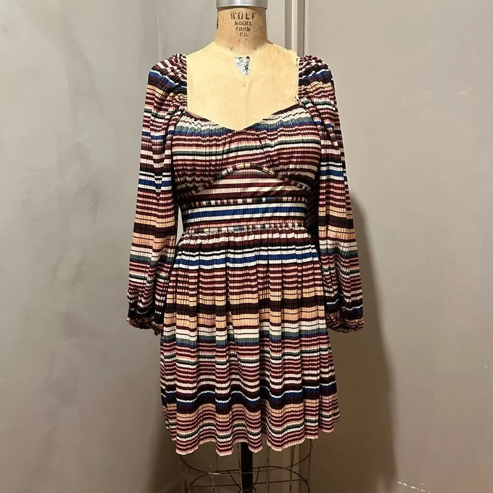 Zara striped corset dress